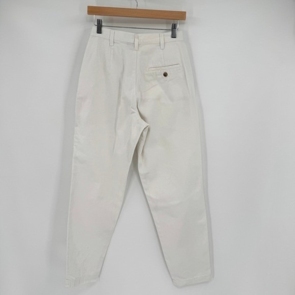 Dockers Vtg High-Waisted Tapered Women's White Trousers Sz 6 - Picture 10 of 16